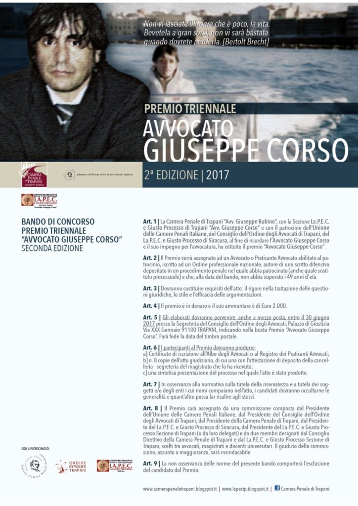 Premio triennale Giuseppe Corso.